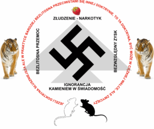 dwa tygrysy i królowa